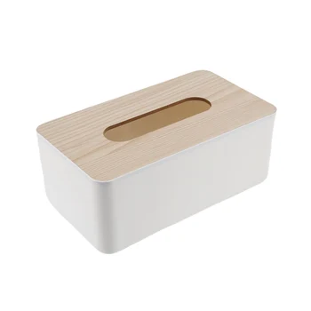 Коробка для салфеток с деревянной крышкой, коробка для гигиенической бумаги, коробка для держателя салфеток из цельного дерева, простая и модная коробка для салфеток