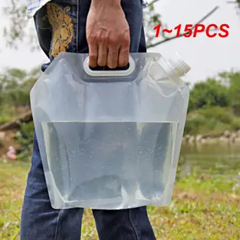 1 ~ 15ШТ Складной Мешок Для Воды Большой Емкости Открытый Мешок Для Воды Канистра PE Безвкусное Защитное Уплотнение Легкое Хранение Питьевой Воды