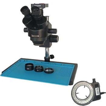 Корабль из Испании 3,5 X-90X Тринокулярный стереоскопический микроскоп с 38-мегапиксельной USB-камерой Microscopio 0,5 X 2X Объектив