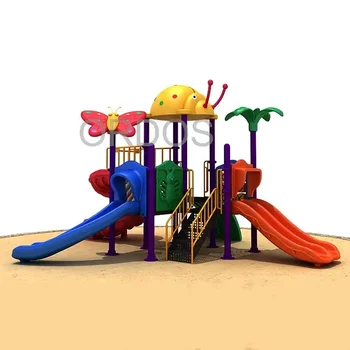Детская игровая площадка на открытом воздухе, комбинированное вращающееся оборудование для детских горок
