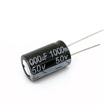10ШТ Высокое качество 50V1000UF 13 *20mm 1000UF 50V 13 * 20 Электролитический конденсатор