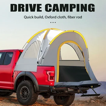 Кемпинг для пикапа Tenk 5,5'-6' Водонепроницаемая палатка для грузовика Pu2000mm Двухслойная Переносная палатка для сна на 2 персоны