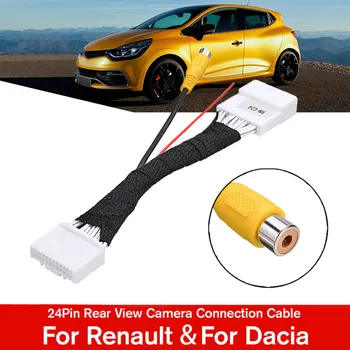 24-Контактный кабель для подключения видеоадаптера камеры заднего вида для Renault, Для Dacia, для Dokker, для Logan, для Sandero
