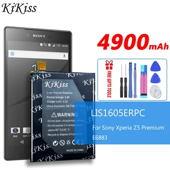 Kikiss LIS1605ERPC Аккумулятор для Телефона SONY Xperia Z5 Premium Z5P Dual E6883 E6853 E6833 Запасные Батареи Для мобильного телефона