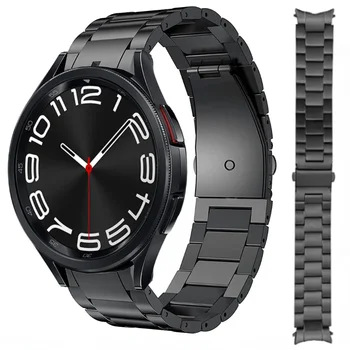 Титановый Металлический Ремешок Для Samsung Galaxy Watch 6 4 Classic 47 мм 46 мм 43 мм Pro 45 мм Легкий Браслет-Ремешок Для Часов 6/5/4 44 мм 40 мм Ремень