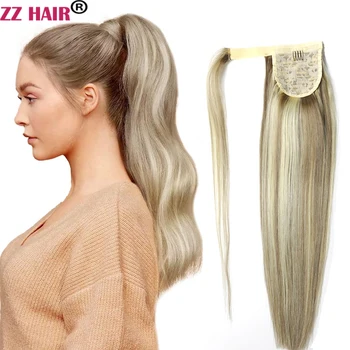ZZHAIR 100% Натуральные волосы Remy для наращивания 16 
