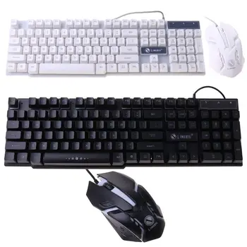 GTX300 Красочная RGB Световая Механическая Клавиатура Набор Мышей Black Gaming Mechanical Feel Клавиатуры
