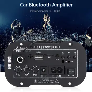 Универсальный Автомобильный Аудиоусилитель AMP MP3 MIC SD USB DVD Стерео HiFi Bass Power Пульт Дистанционного Управления Автомобильные Аудиоаксессуары