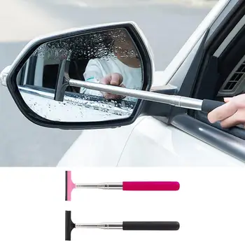 Стеклоочиститель для зеркала заднего вида автомобиля, инструмент для чистки стекол, Убирающееся Зеркало заднего вида, протирающее переднее боковое стекло автомобиля, очиститель стеклоочистителя