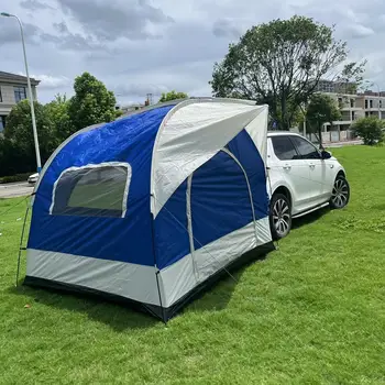 Автомобильный тент, навес от солнца, крышка багажника, палатка, навес от солнца, Большое место в тени для 5-6 человек, Легкая и компактная, с сумкой для хранения.