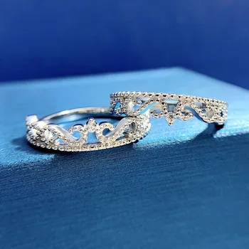 Дизайн нового кружевного кольца Queen's Crown прост, персонализирован, тонкий, многослойный и модный