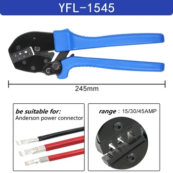 Зажим для обжима кабеля YFL-1545 Инструмент для обжима кабельной клеммы 15/30/45, прочный