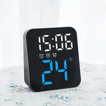 Инновационные температурные часы, минималистичные светодиодные электронные часы, настенные часы на крыльце, мультисценический практичный будильник