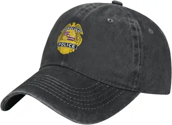 Шляпа Дальнобойщика Полицейского управления Гонолулу-Бейсболка из промытого хлопка для папы, темно-синие Военные кепки