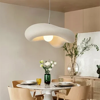 Минималистичные подвесные светильники в скандинавском стиле Wabi-Sabi, новая светодиодная люстра для спальни, барного столика, домашнего декора и кафе