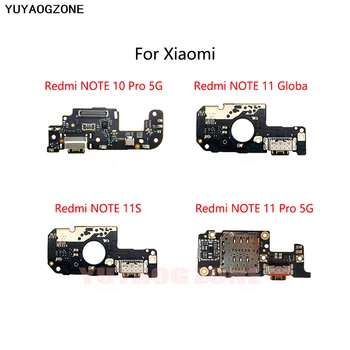 Оригинальный USB-порт для зарядки док-станции Разъем для подключения платы зарядки Гибкий кабель для Xiaomi Redmi NOTE 10 11S 11 Pro 4G 5G