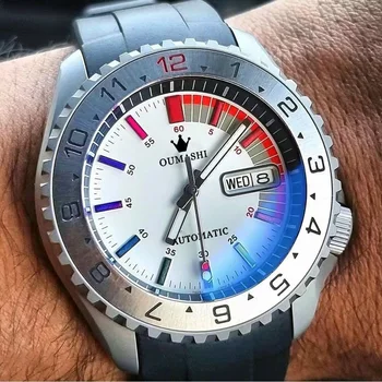 Мужские часы 42 мм NH36, мужские автоматические часы, водонепроницаемые часы для дайвинга, сапфировое стекло диаметром 42 мм, часы