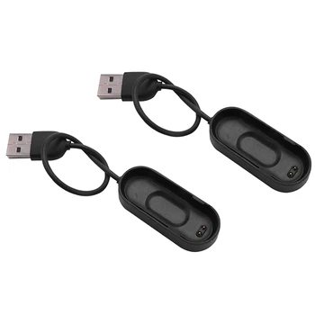 2X USB-кабель для зарядки Mi Band 4, сменный адаптер линейного зарядного устройства, аксессуары для смарт-ремешков Millet Miband 4