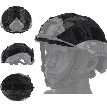 Чехол для тактического шлема Combat CS Wargame Спортивный Камуфляжный чехол для шлема для быстрого ношения на открытом воздухе Охотничьи шлемы Ткань