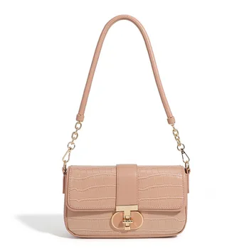 Модная женская сумка 2023 года, нишевая изысканная сумка для подмышек, высококачественная розовая модная городская сумка через плечо