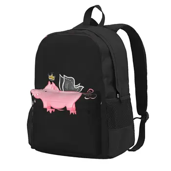Забавная свинья сказочный фермер мультфильм животный юмор Рюкзак Большой Емкости Принт Рюкзаки