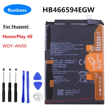 Новый высококачественный аккумулятор HB466594EGW емкостью 5100 мАч для оригинального мобильного телефона Huawei Honor Play 40 WDY-AN00