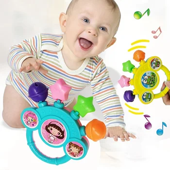 Интерактивный колокольчик для прорезывания зубов из безопасного материала - Идеальный товарищ для игр для малышей