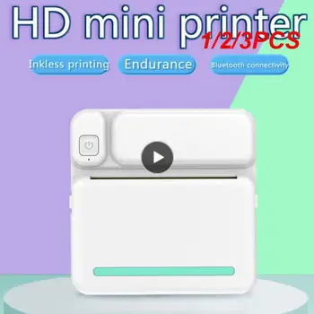 1/2 / 3ШТ Карманный мини-принтер Olaf, портативный термопринтер для фотопечати iOS / Android Maker, наклейка с датой