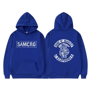 Sons of Anarchy SAMCRO Doppelseitig Drucken Streetwear mnne