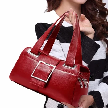 Новая роскошная сумка 2024 года, женская модная простая однотонная сумка-подушка из натуральной кожи, сшитая в автомобиль, модная универсальная сумка
