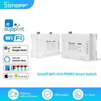 Sonoff WIFI 4CH PROR3 Smart Switch Беспроводной Таймер Управления Умный Дом Модуль Включения Света 10A/2200 Вт Работа С Alexa Alice