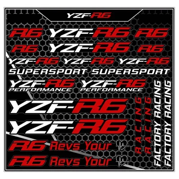 Для Yamaha r6 R6 YZF-R6, новые мотоциклетные наклейки, Светоотражающие Водонепроницаемые наклейки с топливным баком, аксессуары, набор логотипов