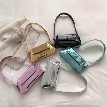 Модная женская сумка через плечо в минималистичном стиле цвета Макарон, модная сумочка конфетного цвета для прогулок.