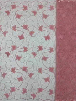 2023 Высококачественная кружевная ткань ручной работы из бисера, Французский Тюль, вышивка 3D бисером, Роскошная Нигерийская свадебная сетчатая кружевная ткань для шитья