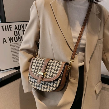 Дизайнерская седельная сумка Hot Ladies Hundred с модным клапаном, Новые классические сумки через плечо, повседневные дорожные женские сумки для хранения вещей