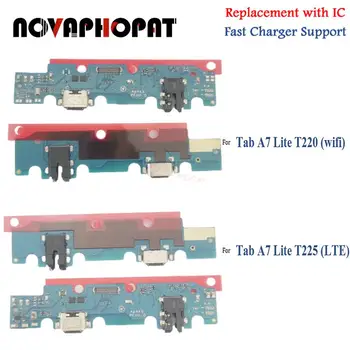 Novaphopat Для Samsung Galaxy Tab A7 Lite T220 T225 USB Док-станция Зарядное Устройство Порт Зарядный Штекер Микрофон Mic Гибкий Кабель Плата
