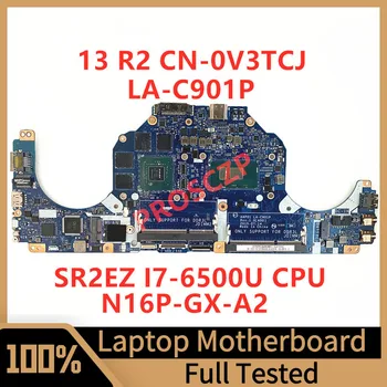 CN-0V3TCJ 0V3TCJ V3TCJ Для DELL 13 R2 Материнская плата ноутбука LA-C901P С процессором SR2EZ I7-6500U N16P-GX-A2 GTX960M 4G 100% Протестировано Хорошо