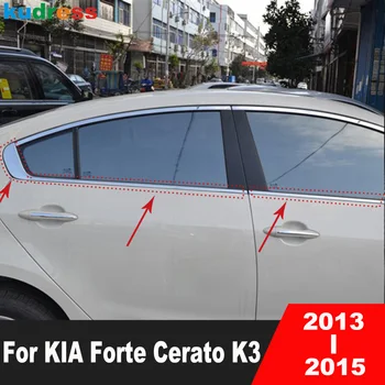 Накладка На Подоконник Нижней Оконной Рамы KIA Forte Cerato K3 2013 2014 2015 Стальные Автомобильные Молдинги Для Окон Внешние Аксессуары