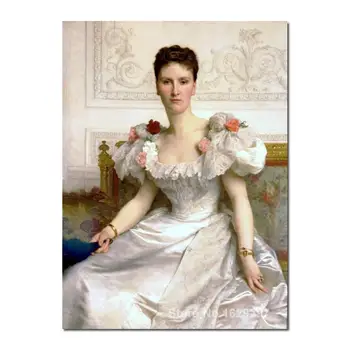 Картины на холсте для гостиной Мадам ла графиня де Камбасерес Уильям Адольф Бугро Высококачественная Ручная роспись