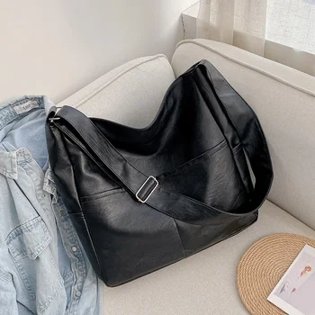 Женская новая модная сумка-тоут большой емкости, простая и универсальная сумка для поездок на работу, модная студенческая сумка для поездок на работу