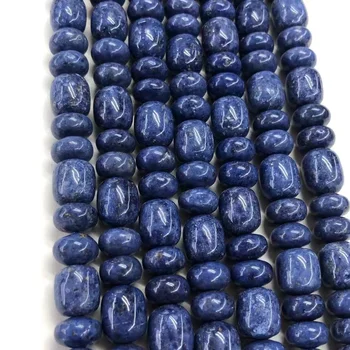 Новый натуральный ювелирный камень Dumortierito, Сделай Сам, Свободный браслет из бисера, Ожерелье, Сделано Strand15 