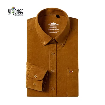 Мужская вельветовая рубашка Корейская версия, Трендовая Повседневная осенняя мужская верхняя одежда, топ, однотонная куртка