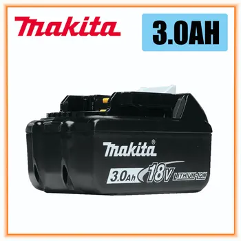 100% Оригинальная Аккумуляторная Батарея для Электроинструментов Makita 18V 3.0Ah со Светодиодной Литий-ионной Заменой LXT BL1860B BL1860 BL1850