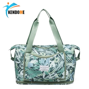 Сумки для йоги для путешествий, зеленые модные женские сумки для сухого и влажного отделения, сумка через плечо большой емкости X502