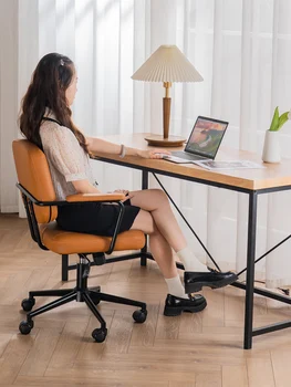 Роскошное компьютерное кресло Nordic Light для домашнего сидячего образа жизни, удобное офисное кресло для отдыха, рабочее кресло со спинкой для учебы