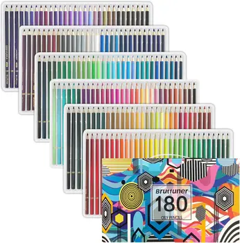 180-Цветной набор цветных карандашей для рисования для взрослых, мягкая сердцевина, профессиональные номерные карандаши для рисования для эскизов