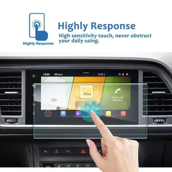 Для Ateca 2021 8-дюймовая автомобильная GPS-навигация, защитная пленка для ПЭТ-экрана, фурнитура для пленки против царапин в салоне автомобиля