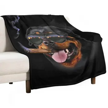 Забавный Ротвейлер Бросает Одеяло косплей аниме Полярное одеяло Свободное Одеяло Пушистое Одеяло
