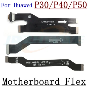 Основная плата Разъем для ЖК-дисплея материнской платы Гибкий кабель для Huawei P50 Pro P50E P40 P30 Pro Lite Запасные части
