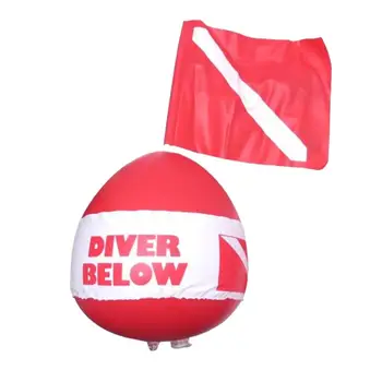 Мяч для подводного плавания с флажком из ПВХ для подводной охоты на открытом воздухе, пляжного дайвинга